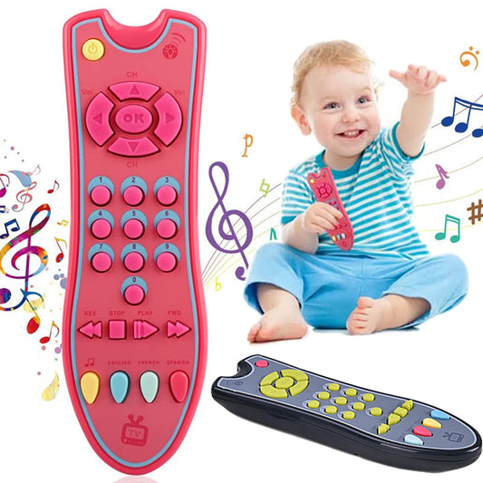 Music Mobile Phone TV Remote Control Baby Early Educational Toys Electric Numbers English Learning Toys Gift for Newborn