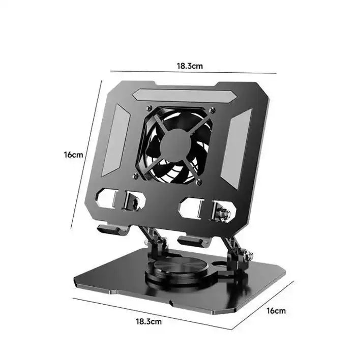 Support pc portable tablette avec ventilateur refroidissement rotation à 360 degrés