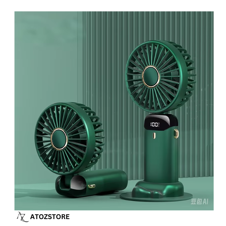 Ventilateur Portable USB Rechargeable, Mini Ventilateur de Poche Silencieux pour Bureau et Voyage