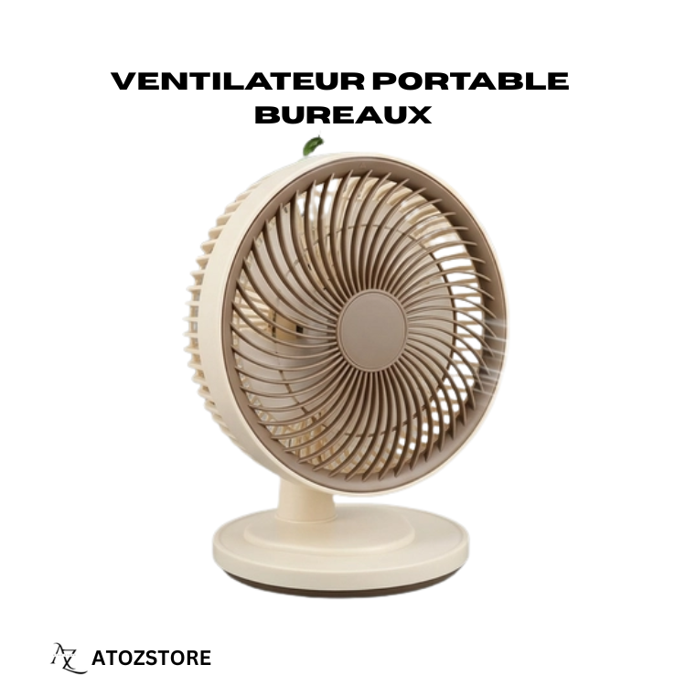Ventilateur de Table 2-en-1 Air Circulator, Puissant, Silencieux et Économe – design et couleur aléatoire