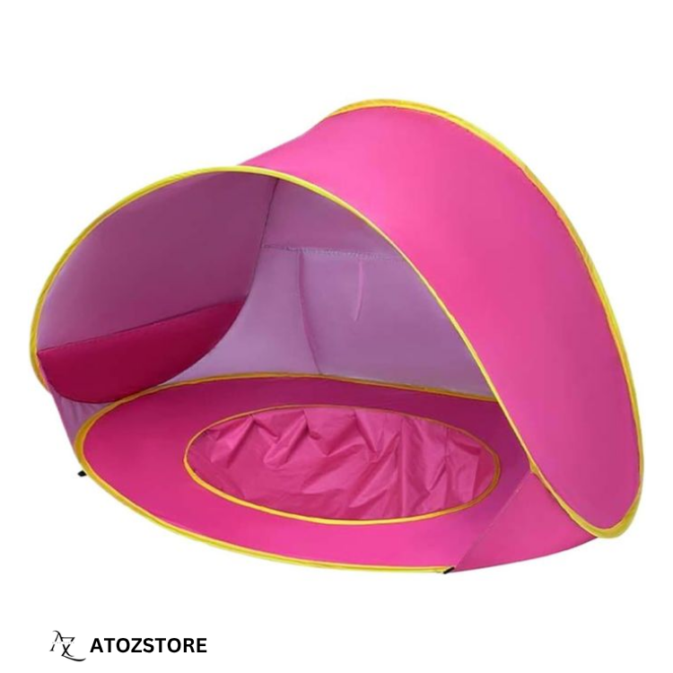 Tente de plage portable pour bebe, tente pop-up de plage pour bébé avec piscine