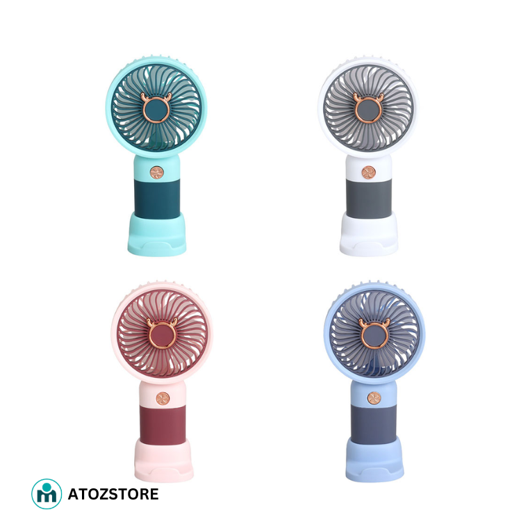 2 Ventilateurs Portables pour Bureau et Maison
