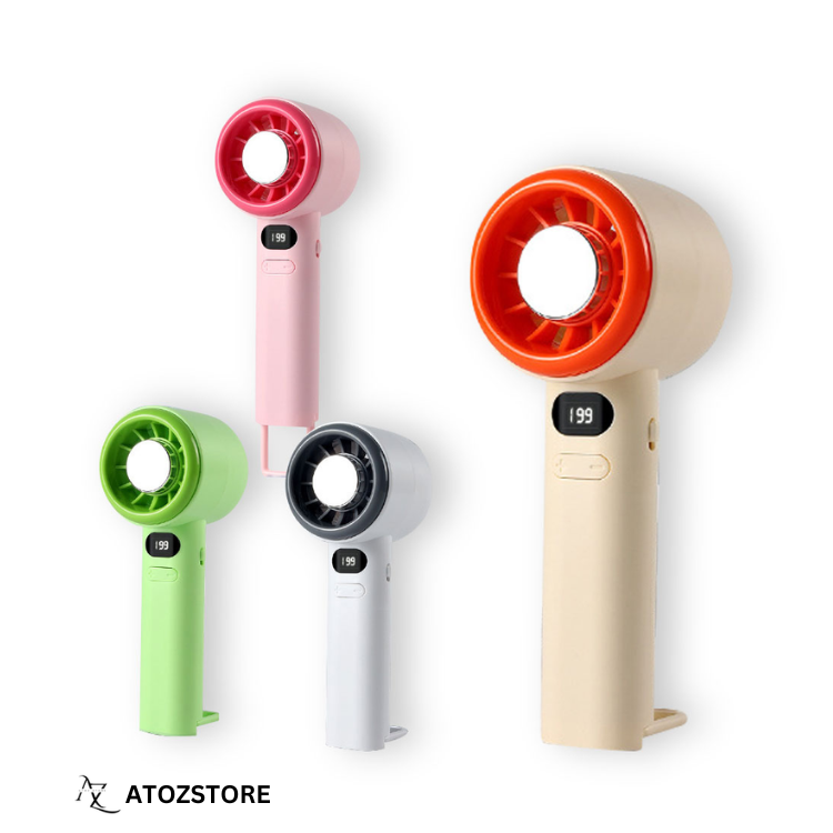 Ventilateur Rechargeable USB à Main avec Refroidissement Rapide, couleur et design aléatoire