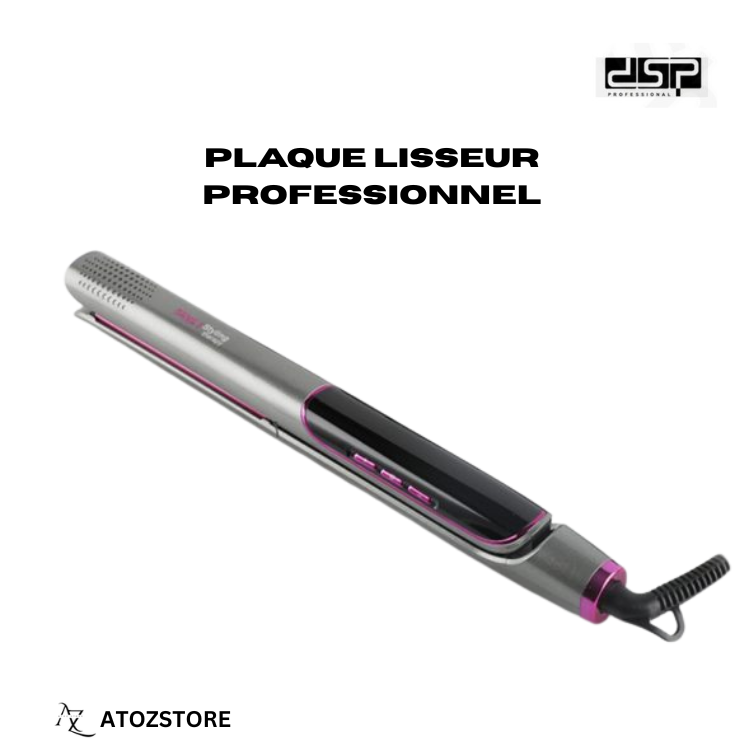 Plaque Lisseur Professionnel DSP avec Écran LED, Fer à Lisser Cheveux, couleur et design aléatoire