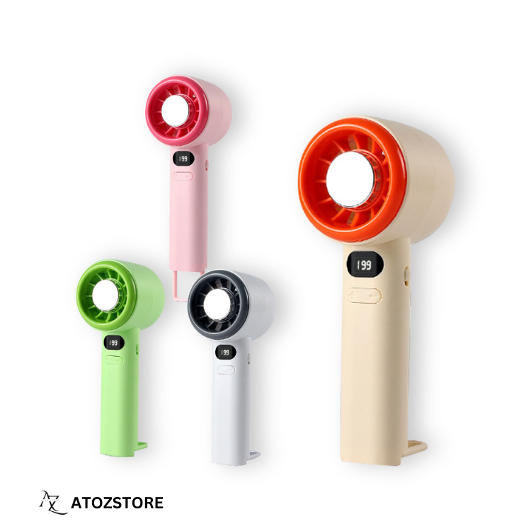 Ventilateur Rechargeable USB à Main avec Refroidissement Rapide, couleur et design aléatoire