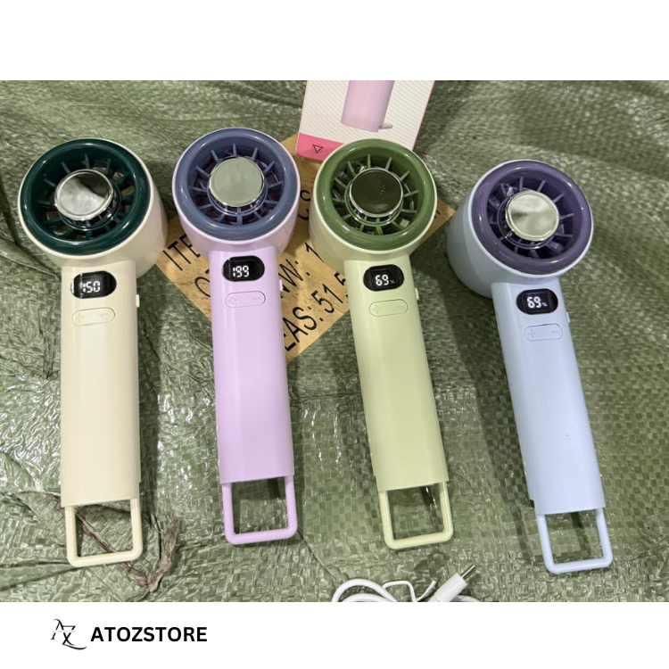Ventilateur Rechargeable USB à Main avec Refroidissement Rapide, couleur et design aléatoire