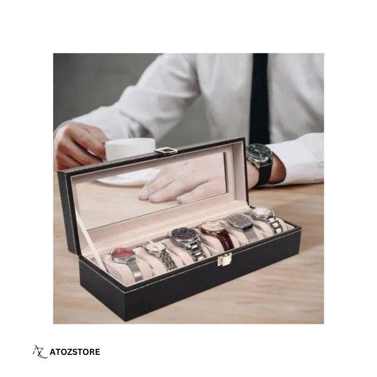 Boîte de rangement montres, vitrine de montre, Boîte à montres, Presentoir montre, Coffret montres, offre spéciale