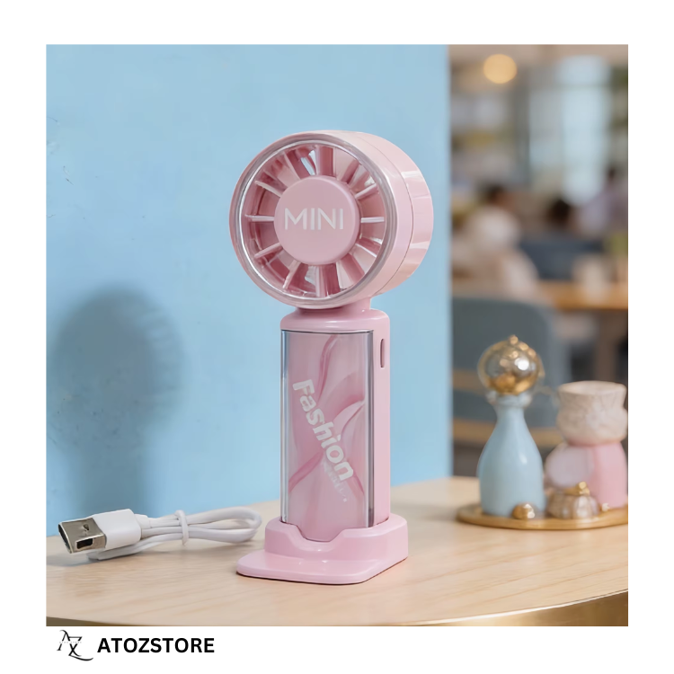 Mini ventilateur de poche portable avec base