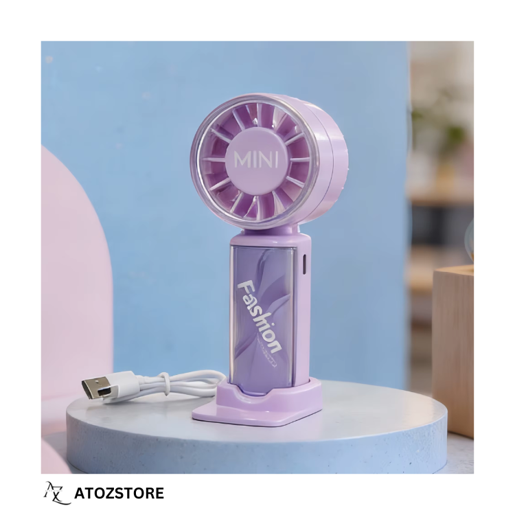 Mini ventilateur de poche portable avec base