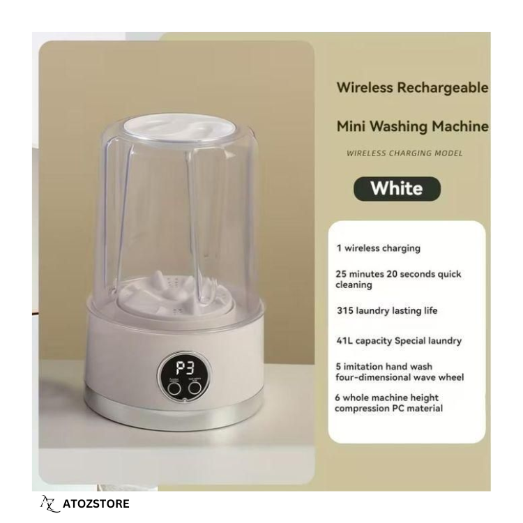 Mini Machine à Laver Pliable Portable sans Fil – Lave-linge Compact pour Sous-Vêtements et Chaussettes