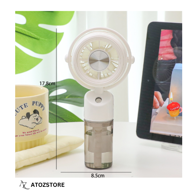 Mini ventilateur rechargeable USB avec brumisateur et humidificateur