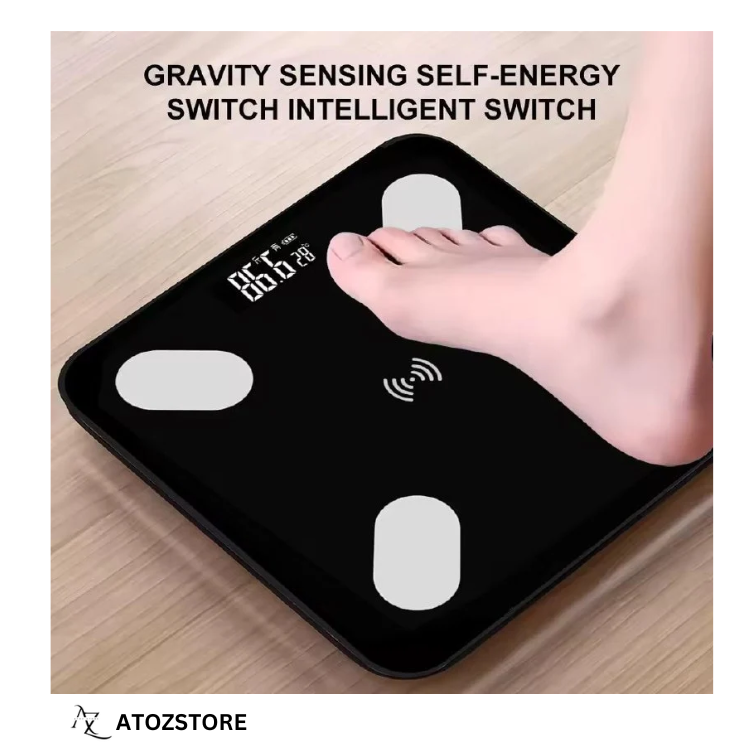 Bascule Électronique Intelligente Rechargeable Bluetooth – Balance Digitale Smart, design et couleur aléatoire