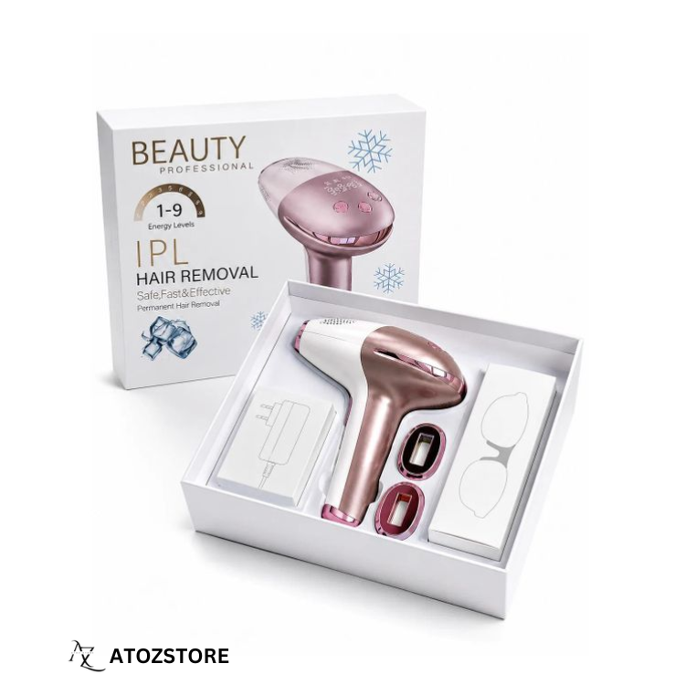 Appareil portable d'épilation IPL 999999 flash, laser pour femmes et hommes, design et couleur aléatoire
