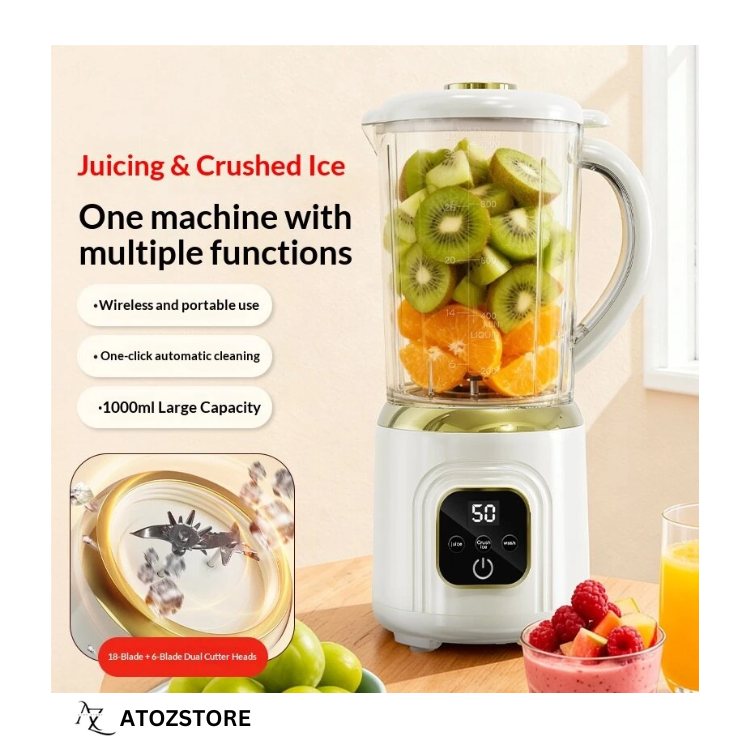 Mini mixeur-presse-agrumes portable à piles, lames en acier inoxydable, 3000 mAh, rechargeable par USB