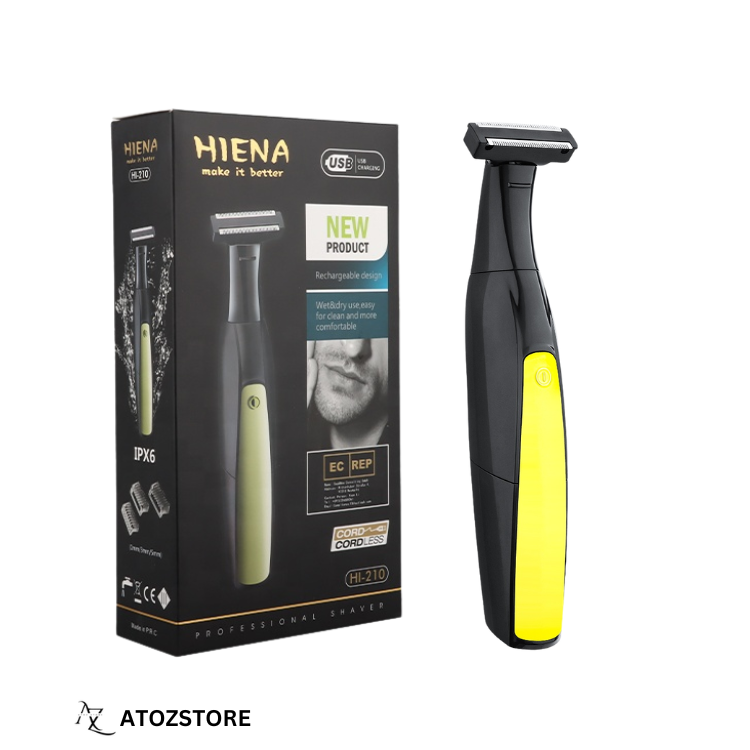 Rasoir électrique rechargeable HIENA pour hommes, rasoir 7 en 1