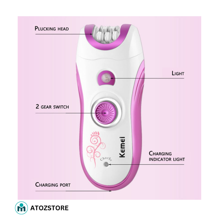 Tondeuse épilateur électrique multifonction 6 en 1 pour femmes, couleur et design aléatoire