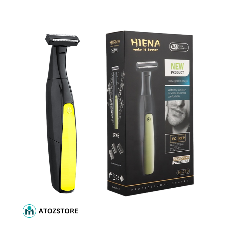 Rasoir électrique rechargeable HIENA pour hommes, rasoir 7 en 1