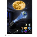 Projecteur Lune et Planètes USB, Veilleuse Galaxie, Lampe de Décoration Chambre, couleur et design aléatoire