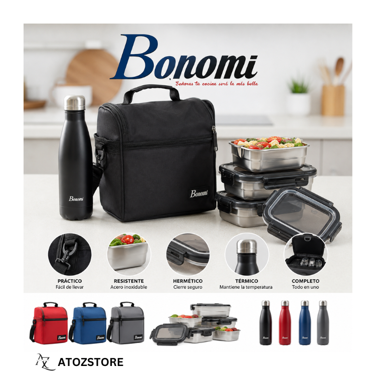 Set Lunch Box avec 2 Boîtes Alimentaires, Mug et Sac à Lunch, Couleur et design aléatoire