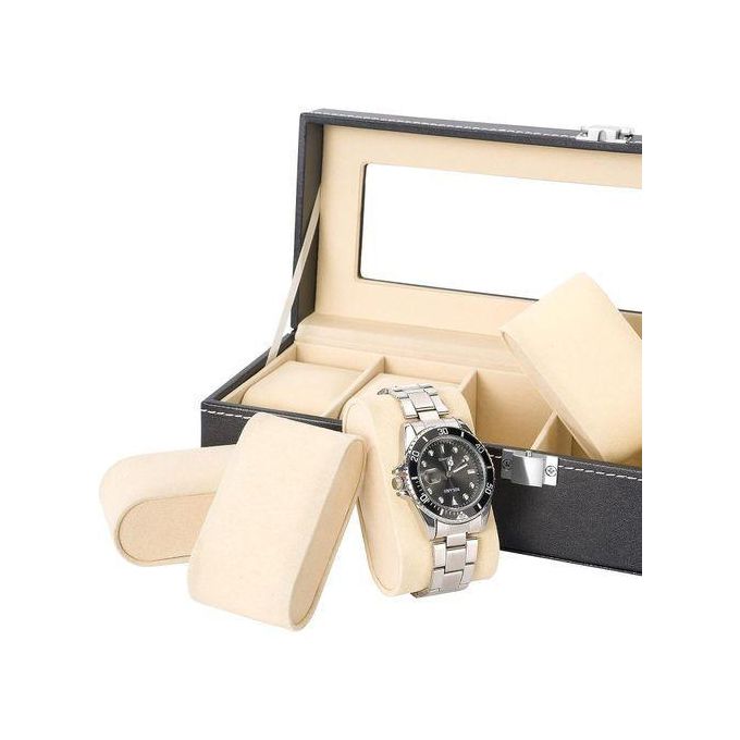 Boîte de rangement montres, vitrine de montre, Boîte à montres, Presentoir montre, Coffret montres, offre spéciale