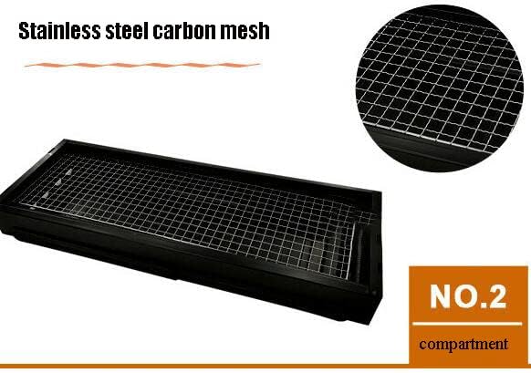Barbecue Charbon de Table en Acier BBQ Grill Pliable Portable pour Camping et Pique-Nique