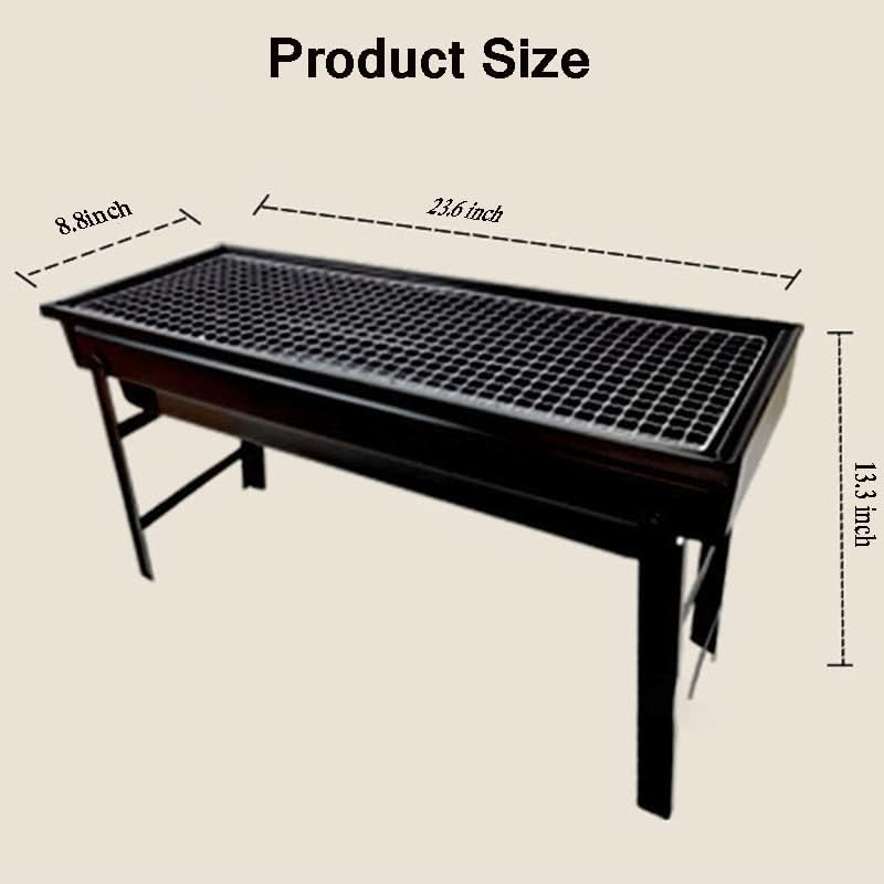Barbecue Charbon de Table en Acier BBQ Grill Pliable Portable pour Camping et Pique-Nique