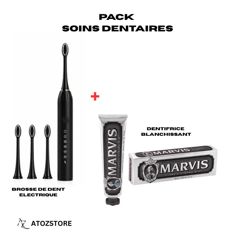 Brosse à dents électrique pour adulte + dentifrice MARVIS