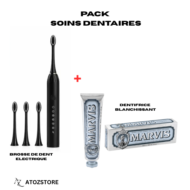 Brosse à dents électrique pour adulte + dentifrice MARVIS