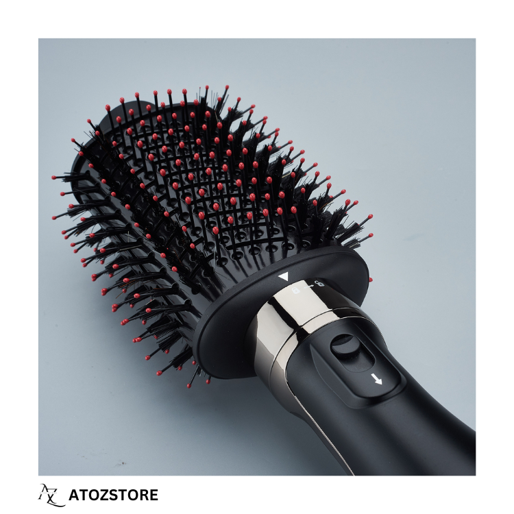 Brosse Sèche-Cheveux Professionnelle Georgina Chauffante Lissante et Volumisante, Couleur et Design Aléatoire