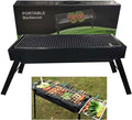 Barbecue Charbon de Table en Acier BBQ Grill Pliable Portable pour Camping et Pique-Nique