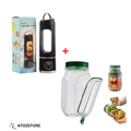 Mixeur Portable Rechargeable avec Boîte de Conservation pour Réfrigérateur, Couleur et design aléatoire