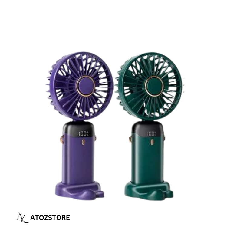 Ventilateur Portable USB Rechargeable, Mini Ventilateur de Poche Silencieux pour Bureau et Voyage