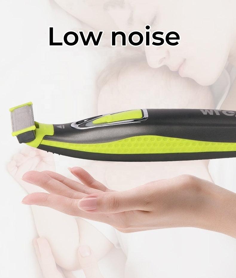 Tondeuse électrique rechargeable pour barbe et nez, accessoires inclus