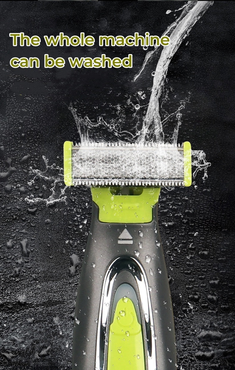 Tondeuse électrique rechargeable pour barbe et nez, accessoires inclus