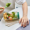 Salad Pod – Boîte à Salade Verticale avec Compartiment Sauce Étanche – Lunch Box Portable Micro-ondes & Congélateur